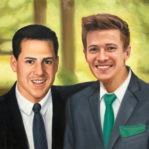 Custom hand-painted portraits,Children portrait,Oil paint portrait,Custom portrait,Family oil portrait,Portrait from photo,Family portrait