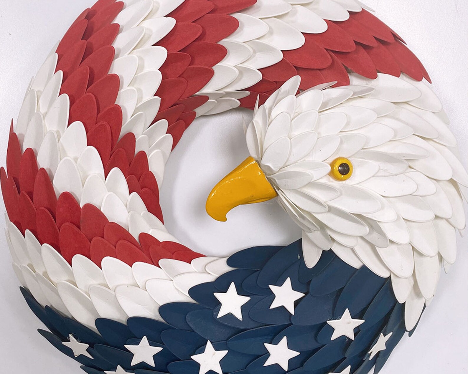 American Eagle Wreath Custom 4th of July Decor Handmade Etsy