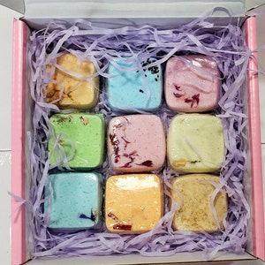 Bath Bomb Set of 9 or 12 | Relaxation Spa Bath Bombs | Vegan | Organic Ingredients | Bath Melts | Natural Bath Bombs | Bath Bomb for kids