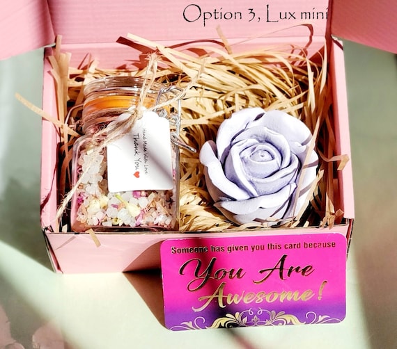Mini Spa Gift Box | Rose Soap, Jasmine Bath Salt
