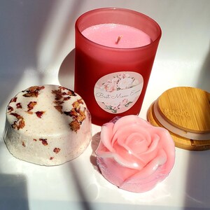 Mini Spa Gift Box | Rose Soap, Jasmine Bath Salt image 3