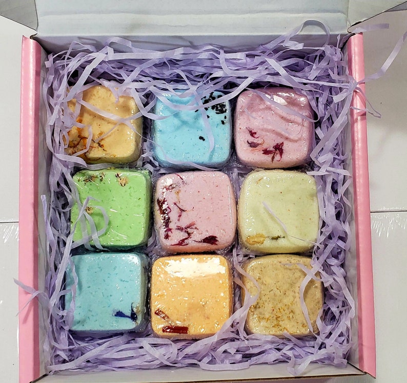 Organic Essential Oil Bath Bomb Set | Vegan Spa Bath Melts Set of 18