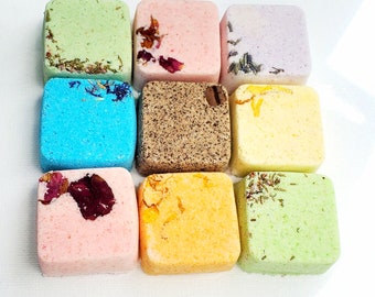 Mini Bath Bomb Set of 12 | Vegan Spa Fizzies, Organic Ingredients
