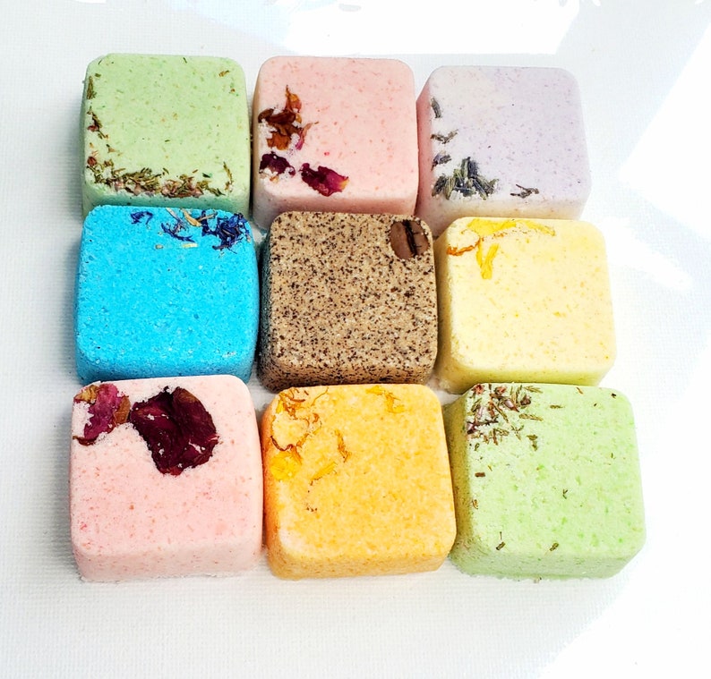 Organic Essential Oil Bath Bomb Set | Vegan Spa Bath Melts image 5
