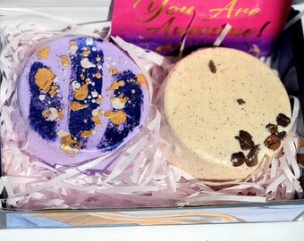 Natural Bath Bombs Gift Set – Coffee & Lavender