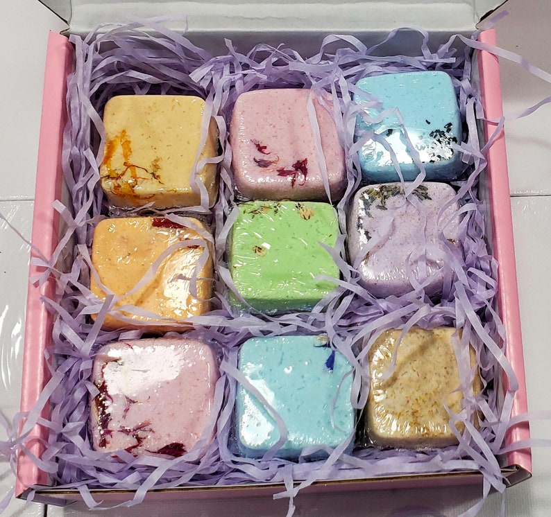 Organic Essential Oil Bath Bomb Set | Vegan Spa Bath Melts image 4