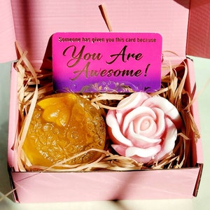 Mini Spa Gift Box | Rose Soap, Jasmine Bath Salt Rose & Honey
