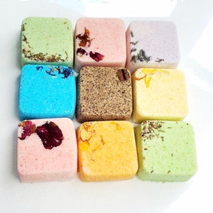 Organic Essential Oil Bath Bomb Set | Vegan Spa Bath Melts Set of 9