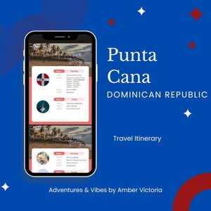 Punta Cana, DR | Editable Travel Itinerary | Destination Itinerary | Weekend Itinerary | Birthday Itinerary | Travel Itinerary | Digital