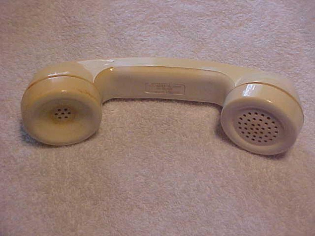 Bell System Property Western Electric Beige Telephone Handset Vintage ...