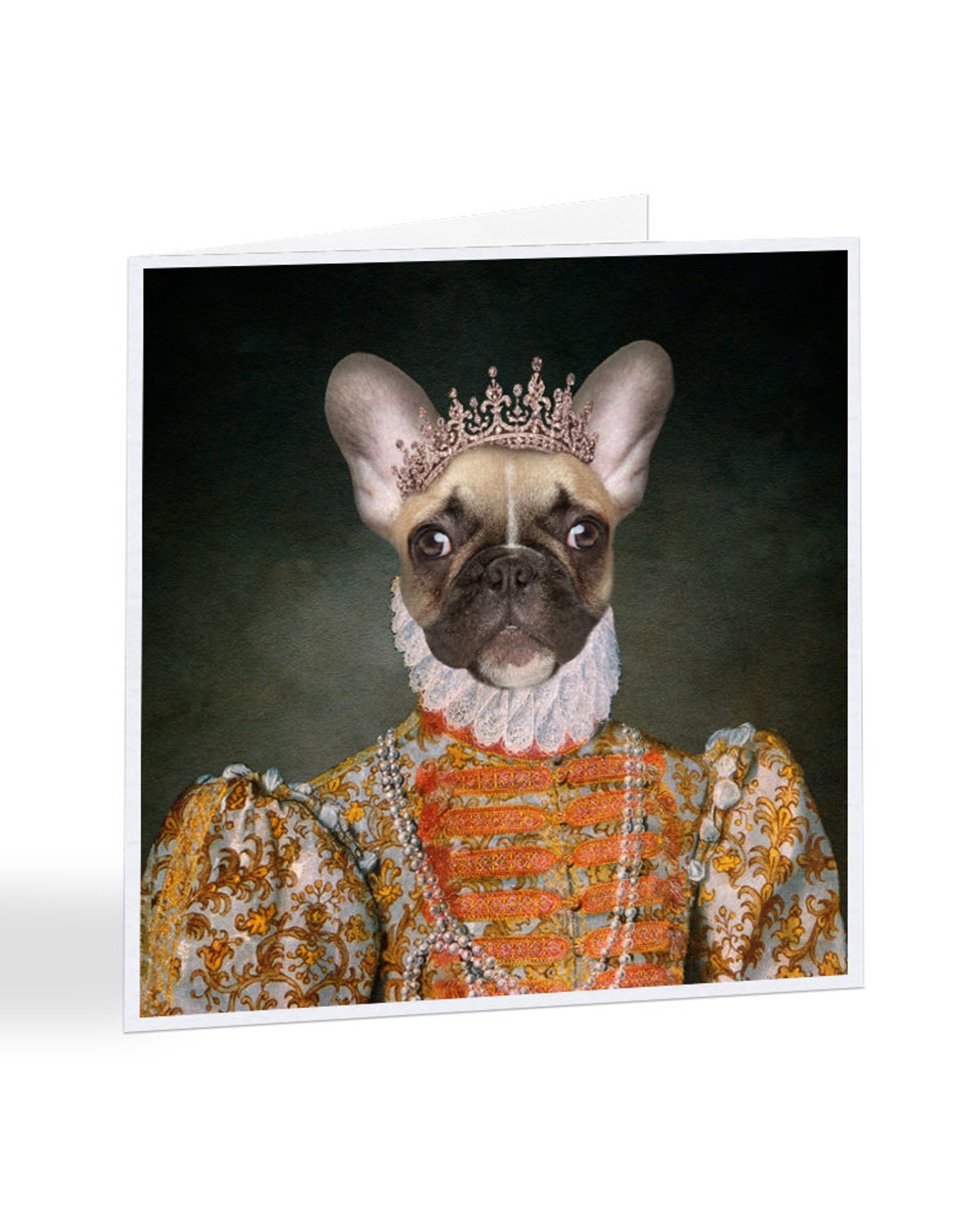 The Queen Elizabeth Brown French Bulldog Any Occasion Etsy