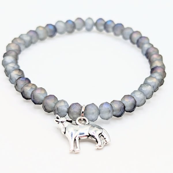 Wolf Bracelet, 100% Profits Donated, Wolf Jewelry, Nature Bracelet, Wildlife Bracelet, Nature Jewelry, Fundraiser, Charity, Awareness,