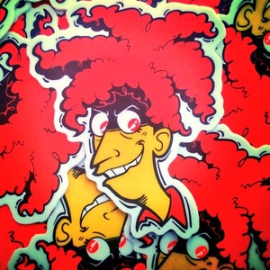 Sideshow Sticker Active Scary Sideshow Sticker - Etsy