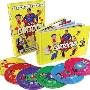 Classic Cartoons Collection 6 DVD Set w/ Book *SEALED* Premium Edition