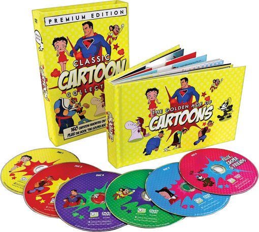 Classic Cartoons Collection 6 DVD Set W/ Book *SEALED