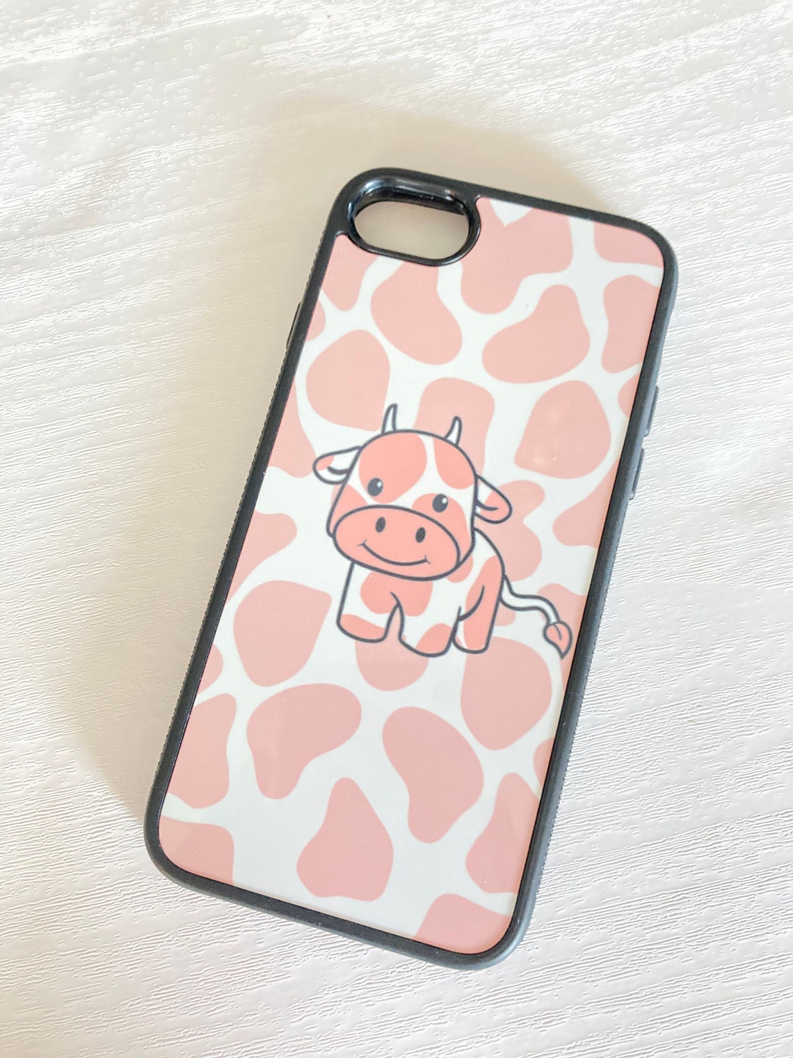 Pink Cow Print with Pink Cow Phone Case Etsy