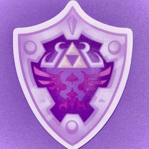 Legend of Zelda Hylian Shield Clear Vinyl Sticker