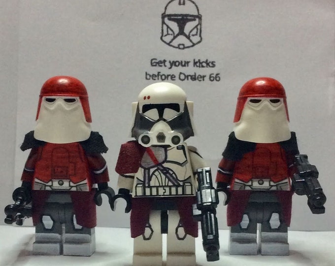 Lego Star Wars Custom Clone Troopers - Commander Bacara Set - Etsy