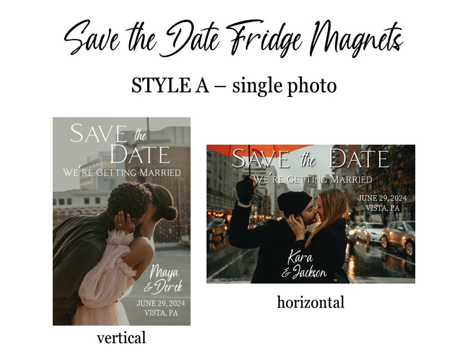 Invit Fridge Save the Date Fridge Magnets, Personal Photo, Pre-wedding Invite - Etsy