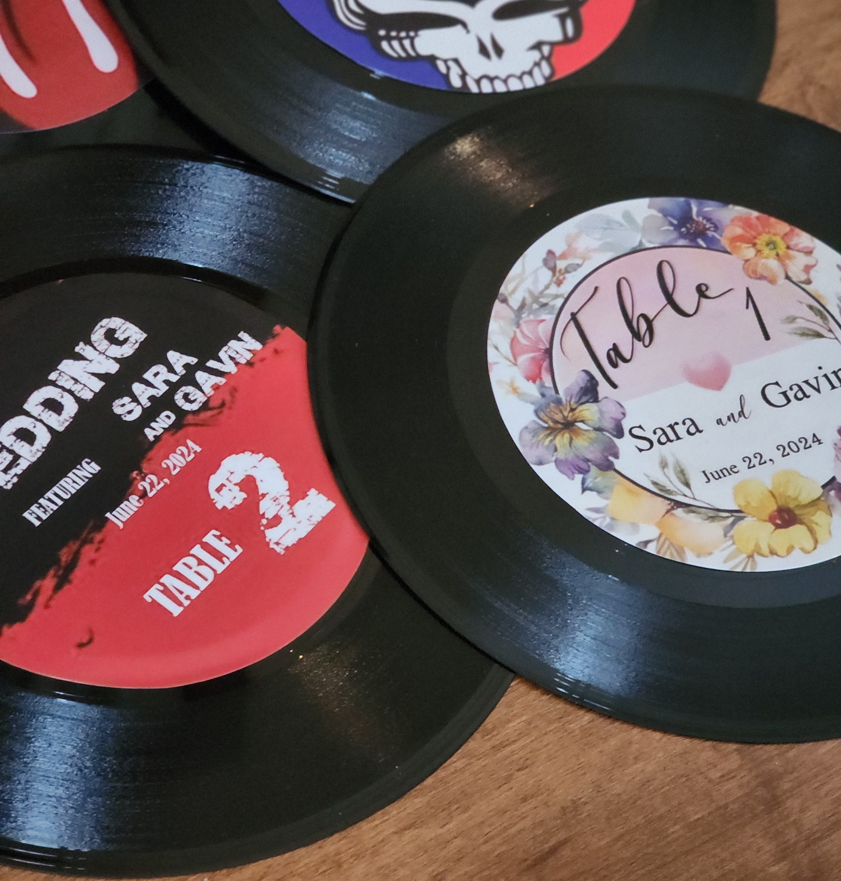 Album Table Numbers Vinyl Record Table Numbers, 7 Inch, Wedding Decor, Centerpiece, Music ...