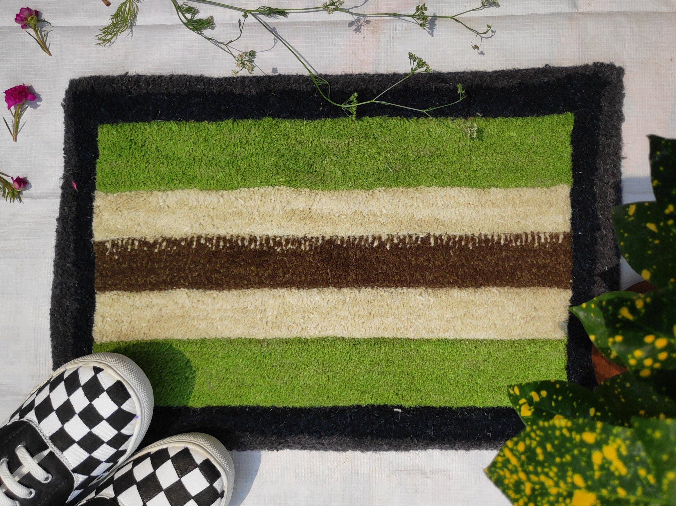 Handmade Jute Doormat for Entrance Handwoven Anti Slip Rug Etsy UK