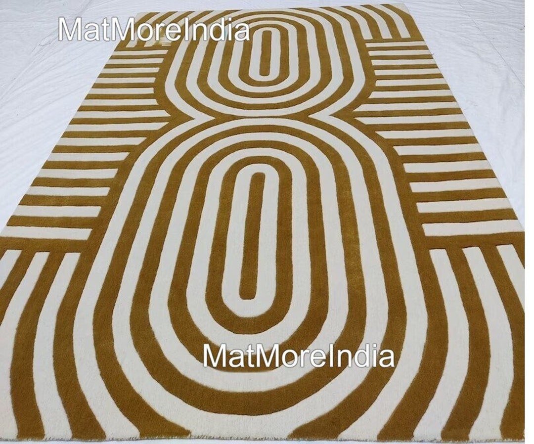 Modern Style Handmade Hand Knotted Hand Tufted Large Area Rug 100% ...