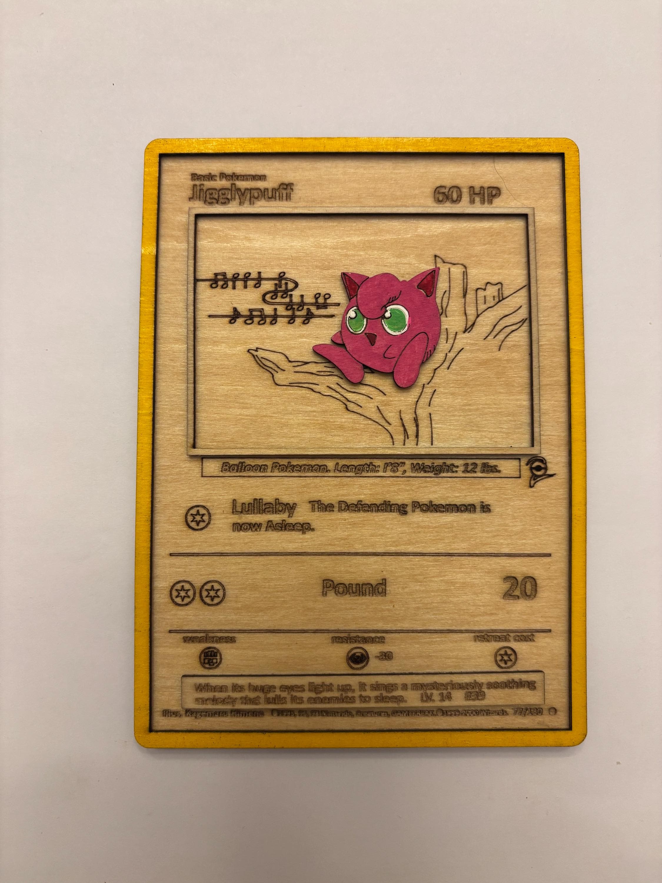 3d Jigglypuff Card - Etsy