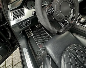 Custom Made Leather Floor Mats for Audi S8 D4