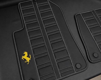 Op maat gemaakte OEM Alcantara automatten voor Ferrari 599 | Luxe matten op maat | Premium interieur