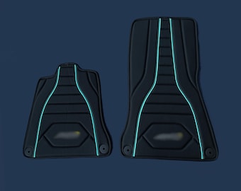 Op maat gemaakte leren automatten voor de Mclaren GT2022