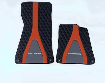 Custom Made Leather car mats for Mclaren RHD