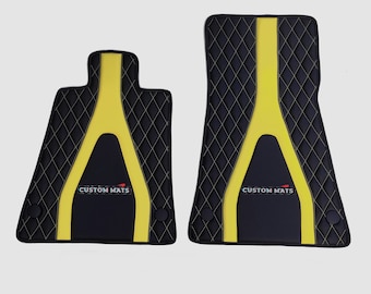 Custom Made Leather car mats for Mclaren