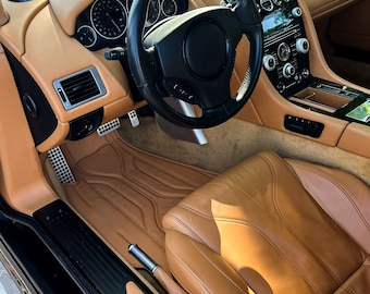 Handmade Custom Tailored Car Floor Mats for Aston Martin DBS / DB9 2007–2012 | Luxury Fit Premium Mats