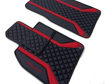 Luxury Custom Eco Leather Floor Mats for Porsche 911 992 | Tailored Fit Premium Mats
