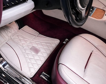 Custom Leather Car Floor Mats for Rolls-Royce Wraith 2013–2022 | Tailored Fit Luxury Mats | Premium Interior