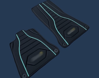 Leather Floor Mats for McLaren GT 2019-2024 Custom Made Luxury Car Mats Tailored Interior Accessories