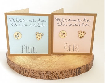 Personalised welcome to the world new baby card