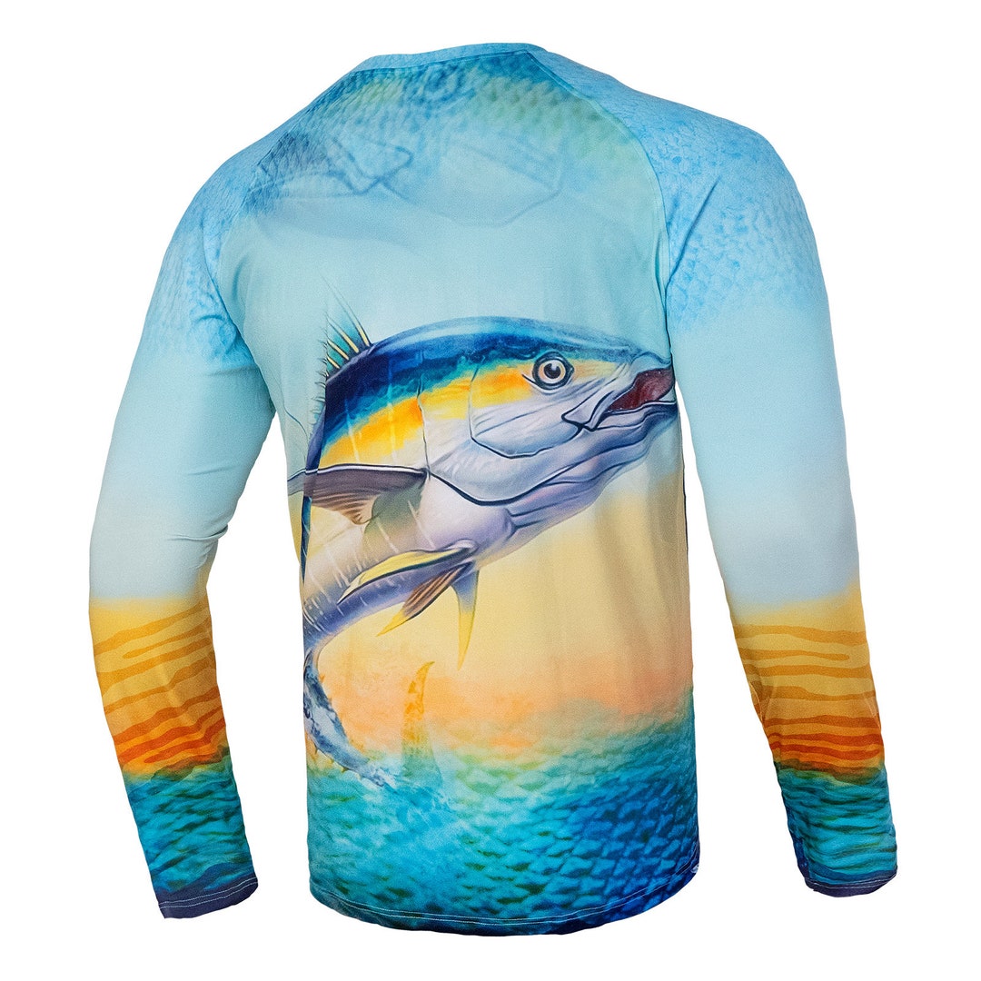 Tuna Men's Fishing T-shirt Long Sleeves Saltloony UPF 50 Dri-fit 