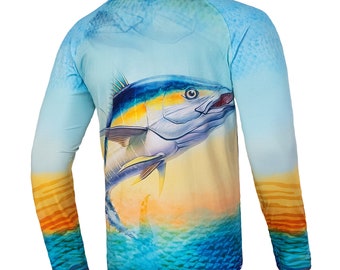 Tuna Men's Fishing T-Shirt Long Sleeves - Saltloony UPF 50 Dri-Fit