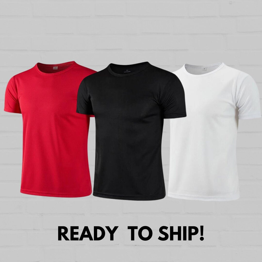 Tshirt Polyester Unisex Plain Tshirt Wholesale Sublimation Blank