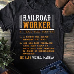 Eisenbahnarbeiter für einen Zug und Eisenbahnfan Eisenbahn-Zug-T-Shirt, Zug-T-Shirt, Eisenbahn-Hemd, Zuggeschenke für Männer, Zugingenieur