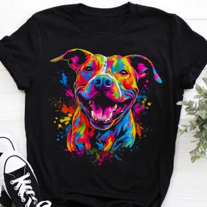 Felpa con cappuccio Pitbull Dog Pop Art, maglietta Pitbull - regalo per gli amanti dei cani - cane divertente - amanti dei pitbull - festa del papà - papà pitbull