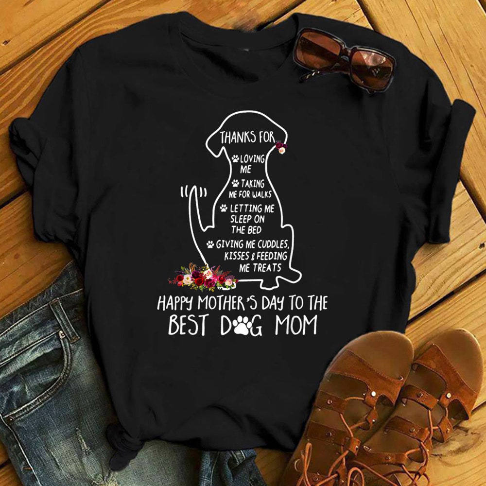 Happy Mother'S Day Dog Mom T-Shirt- Gift For Dog Lovers And Mother Day Shirt Onlytee