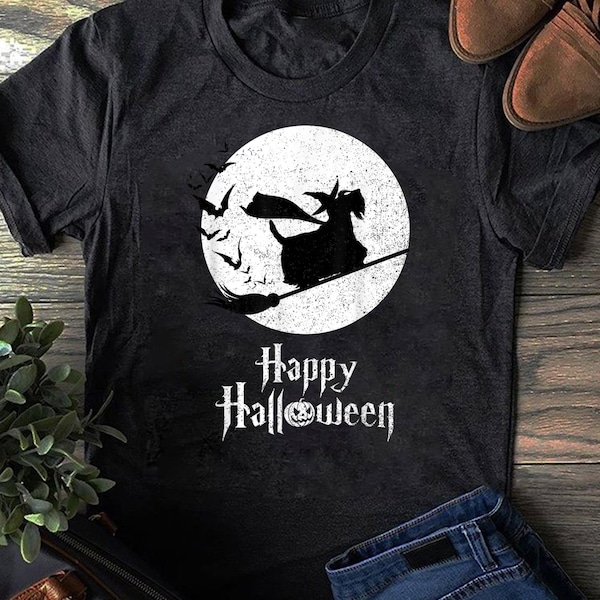 Funny Halloween Costume Witch Scottie Dog Lover Gift - Cadeau pour les amoureux des chiens - Funny Dog - Scottie Lovers - Fête des Mères - Costume d’Halloween