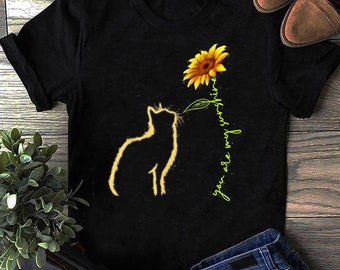 Katzenliebhaber Geschenk, Süßes Katzen Shirt, You Are My Sunshine Tshirt, Süßes Katzen Tshirt Sweatshirt Geschenke, Lustiges Damen Shirt, Lustiges Geschenk Shirt, Katzen Shirt