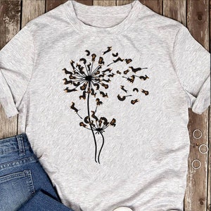 Dachshund Dandelion T-Shirt, Dachshund Shirt, Funny Gift for Dachshund Lover, Retro Vintage Dachshund, Dachshund Mom, Wiener Dog Shirt