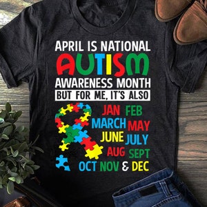 April is National Autism Awareness Monat T Shirt Geschenk - Autismus Bewusstsein Shirt - Muttertag - Vatertag