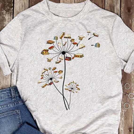 Cute Dandelion Books Flower Fly Reading Fan Club Tshirt Gift T-Shirt Cute Dandelion Books Flower Fly Reading Fan Club Tshirt Gift T-Shirt