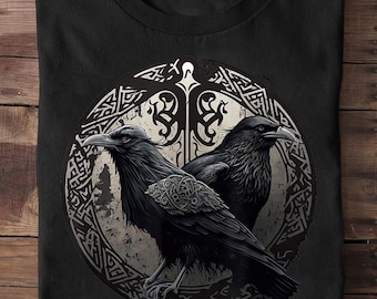 Odin Ravens Viking T-Shirt: Scandinavian Streetwear