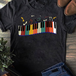 Piano Keyboard For Piano Player Keyboardist T-Shirt - Funny Piano Shirt, Piano Lover Gift, Piano Player Shirt, Piano Lover Tee, Piano Player